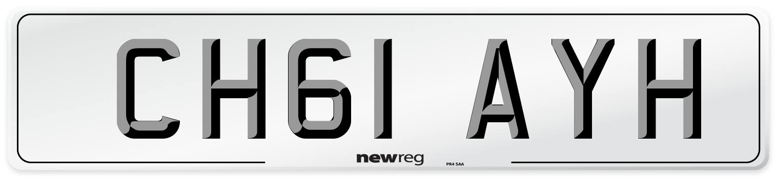 CH61 AYH Number Plate from New Reg